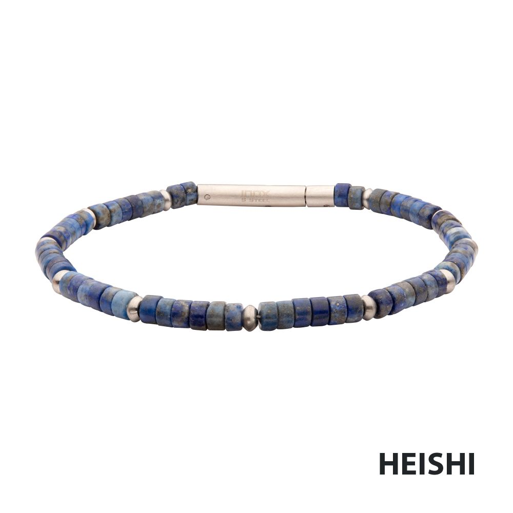 8.25" Blue Lapiz Lazuli Beaded