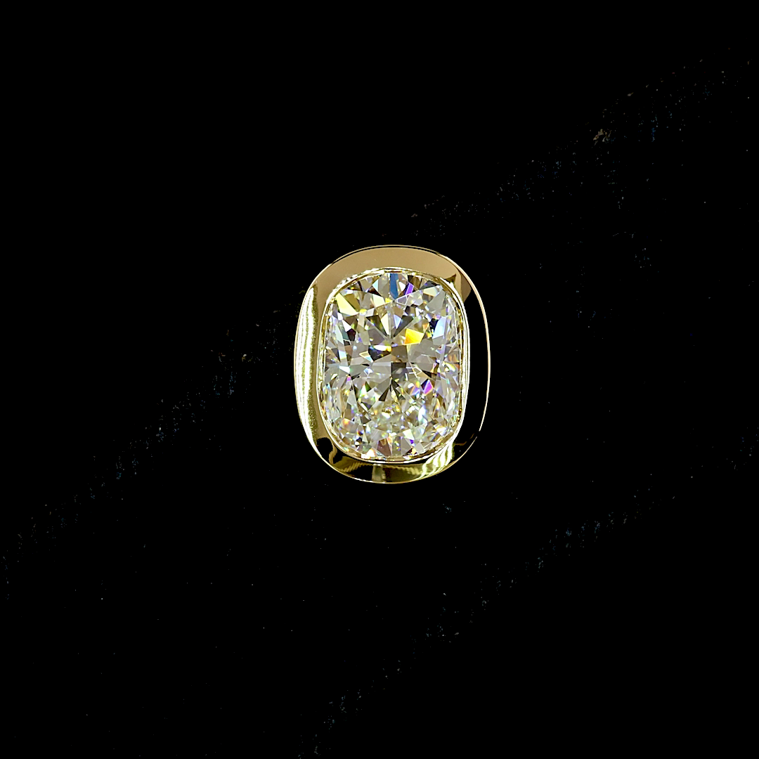 14KY 3.48cttw OV LAB Diamond B