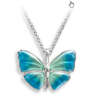 Turquoise Butterfly Necklace A