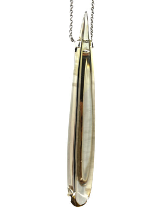 SS Dagger Smokey Quartz Pendan