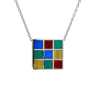 SS Multi Color Square Cubic 10