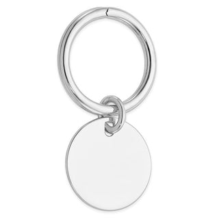 Sterling Silver Rhodium Plated Key Chain