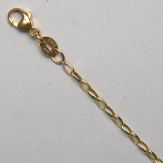 14K Yellow Gold Baby Belcher 1.5mm 18"