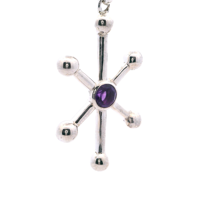 Pendants (Satellite With Amethyst) .925 Sterling Silver