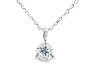 14KW 6mm RD Diamond Pendant (1