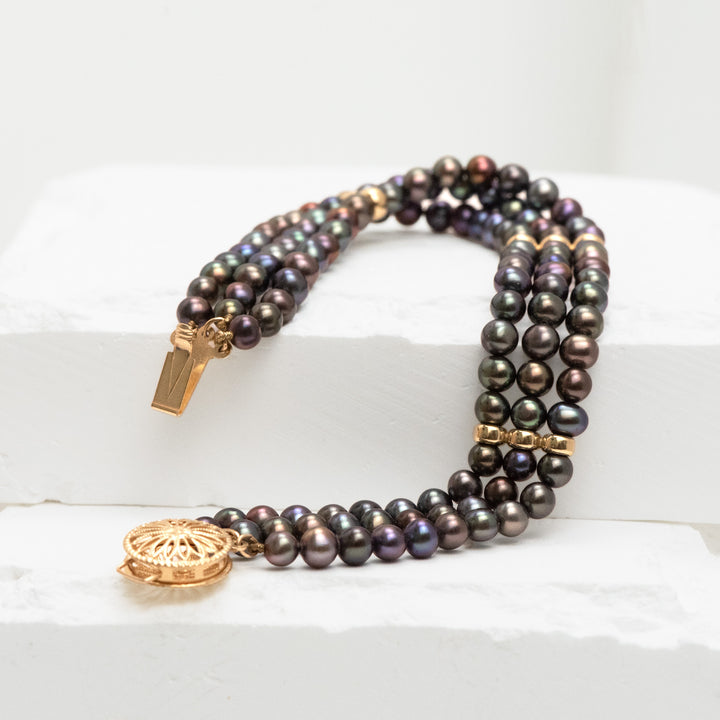 14KY 4.2-4.5mm Tahitian Pearl