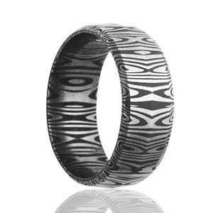 Knife Edge Damascus Steel Band