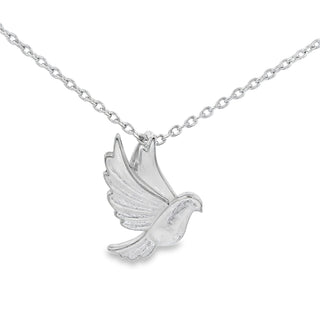 SS 20" White Dove Necklace