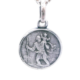 Sterling Silver St Christopher 12mm