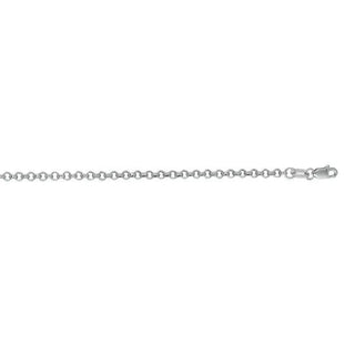 14K Gold 2.5mm Lite Rolo Chain 16"