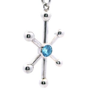 Pendants (Galaxy With Blue Topaz) .925 Sterling Silver