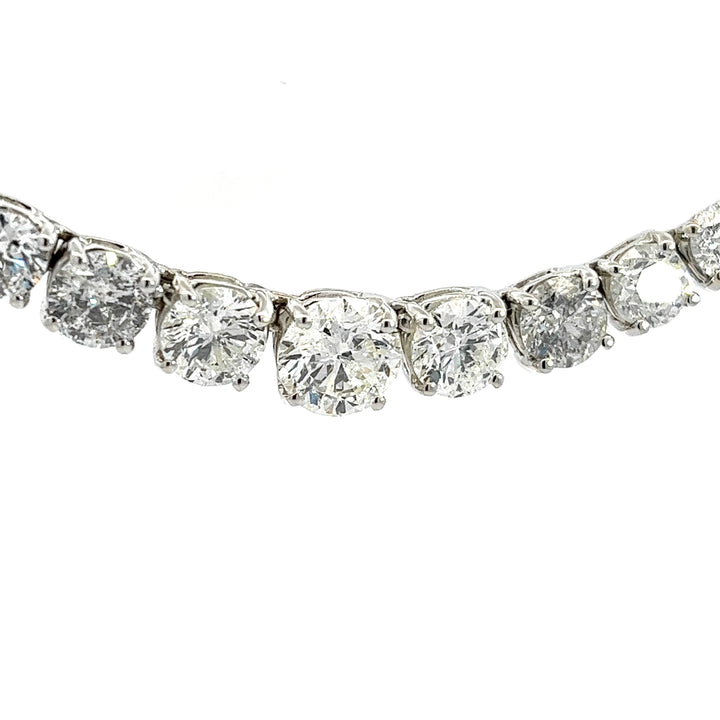 18KW Riviera Necklace 16" Leng
