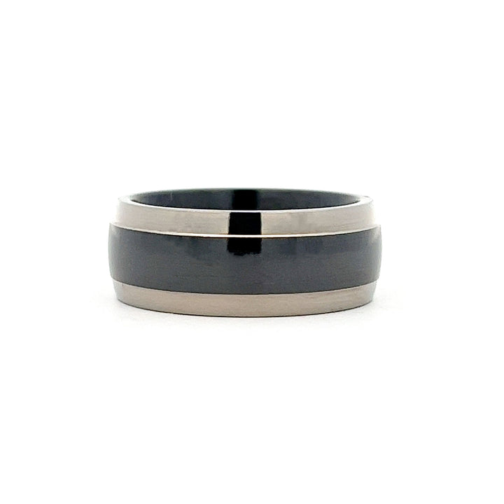 Titanium/Ceramic Wedding Band