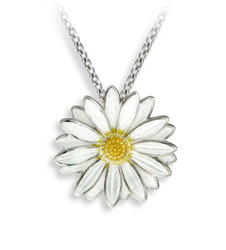 Sterling Silver White Daisy Ne