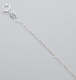 Sterling Silver 1.3mm Round Cable Chain 20"