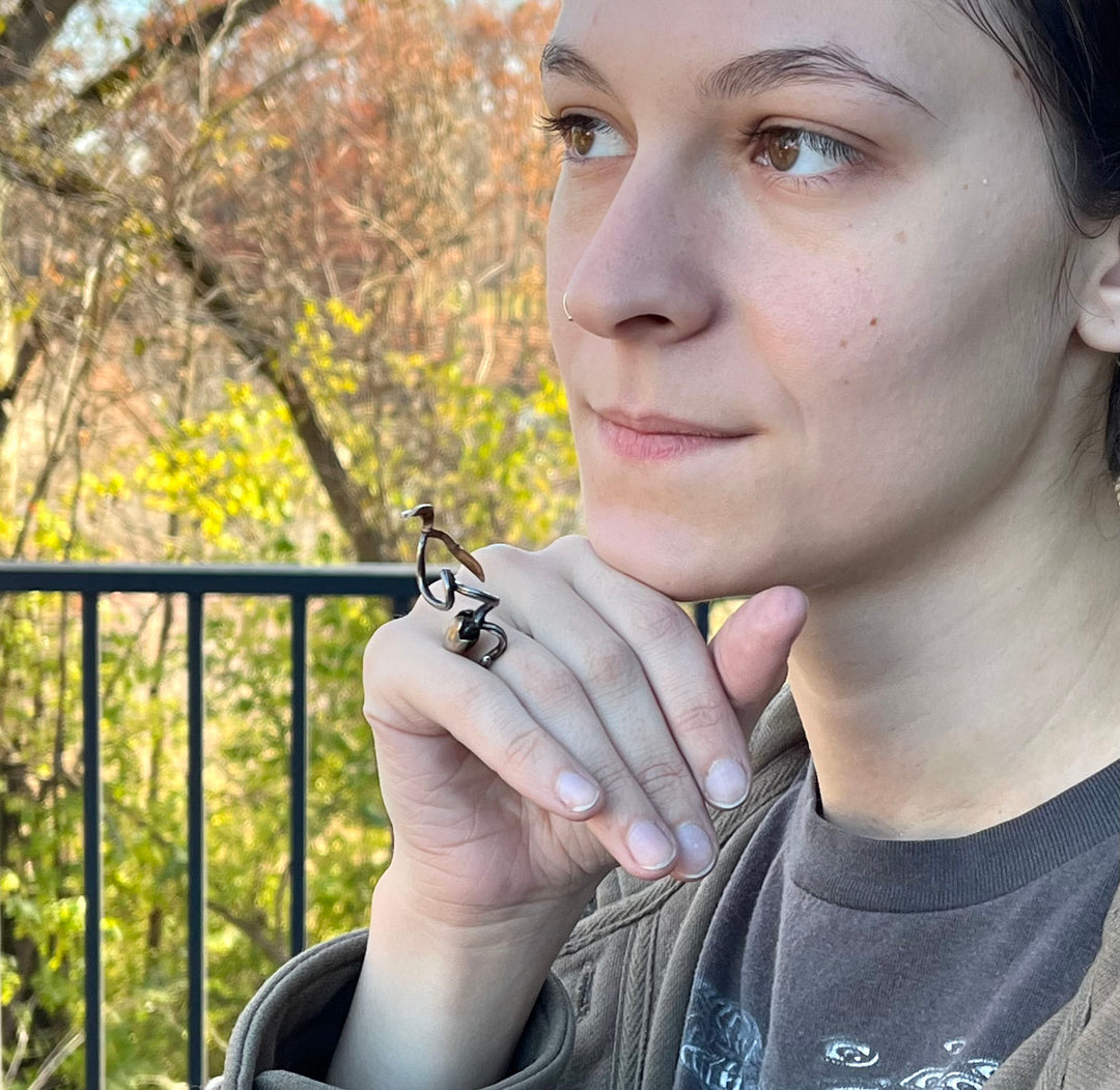 Sprout Sterling Silver Ring