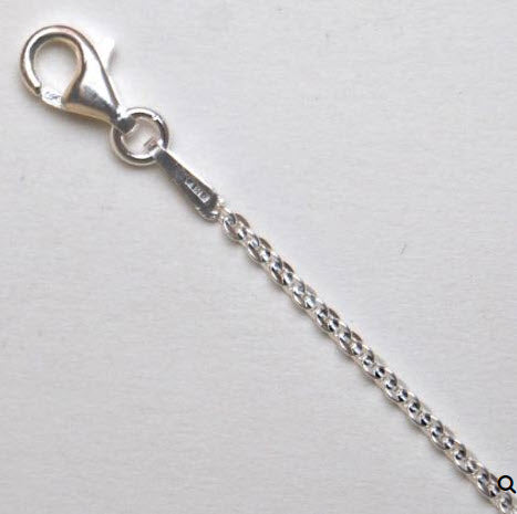 Sterling Silver 1.5mm Flat Cable Chain 24"