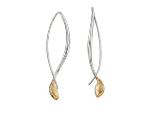 SS & 14KY Be-Leaf Drop Earring