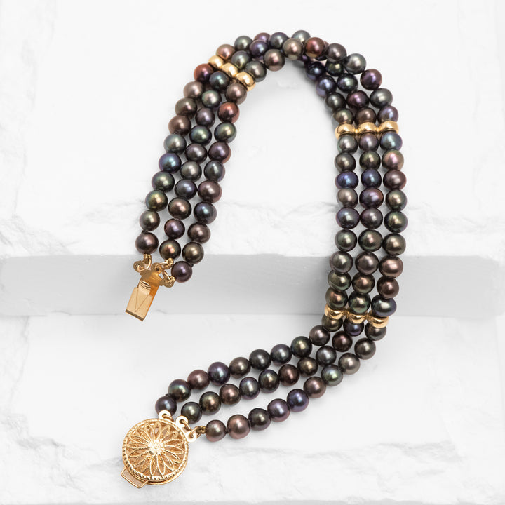 14KY 4.2-4.5mm Tahitian Pearl