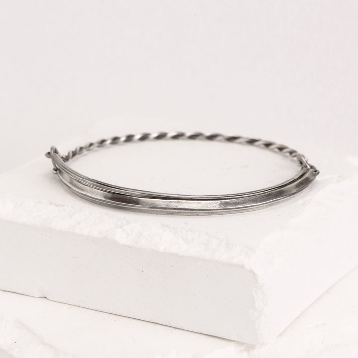 Triangular Wire / Twist Bangle