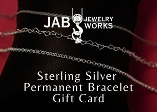 Sterling Silver Permanent Bracelet Gift Card