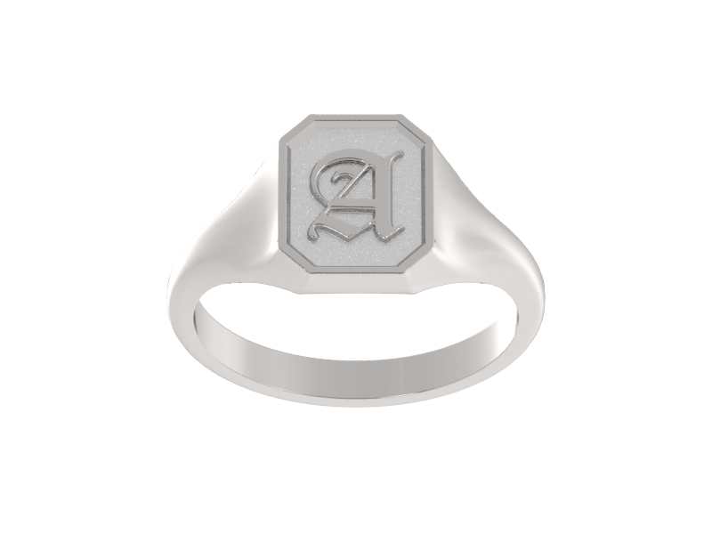 Classic Men's Signet Ring – Custom Initial For Sale | JAB Jewelry