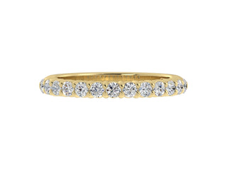 14K Yellow Gold Shared Prong Diamond Band