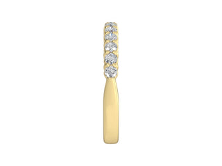 14K Yellow Gold Shared Prong Diamond Band