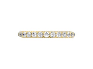 14K Yellow Gold Shared Prong Diamond Band