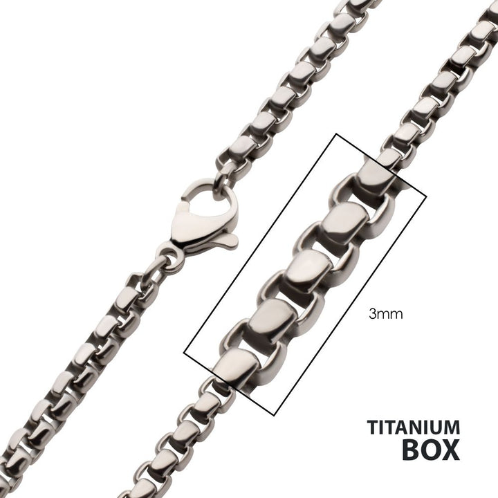 14" 3mm Titanium Box Chain