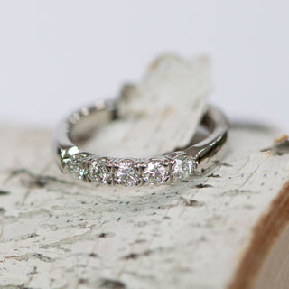 .50cttw Five Stone Diamond Anniversary Ring In Platinum