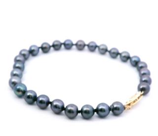 14KY 6mm Tahitian Pearl Bracelet