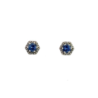 14KW 4.0mm Blue Sapphire and H