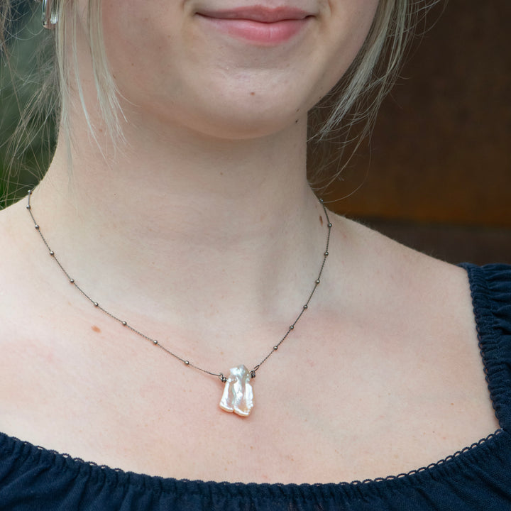 Sterling Silver Pearl Necklace