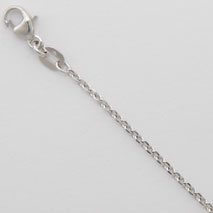 Platinum / 950 Diamond Cut Cable Chain 1.5mm