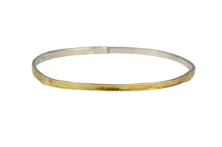 Bimetal Bangle in Gold and Silver By Janet Brum
