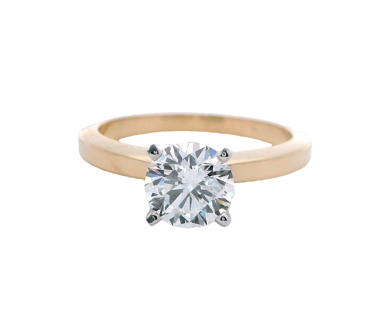 14KY/14KW 1.05ct RD LAB Solita