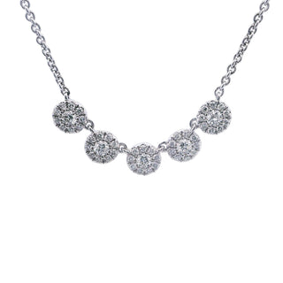 14KW Dia Necklace 5BR=0.55cttw