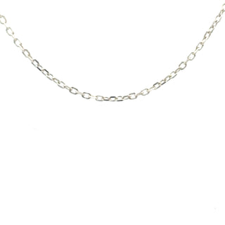 Sterling Silver 1.2mm Diamond Cut Cable Chain 18"