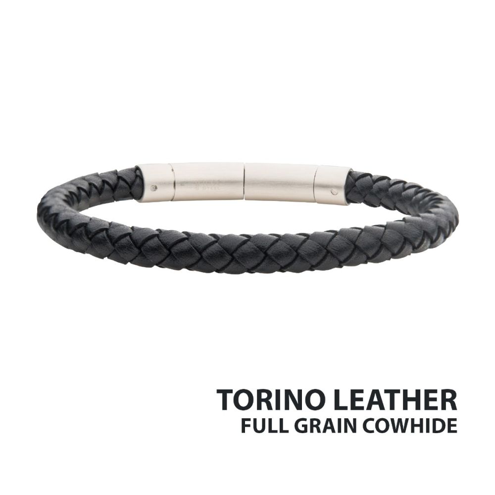 8-8.5" Black Full Grain Cowhid