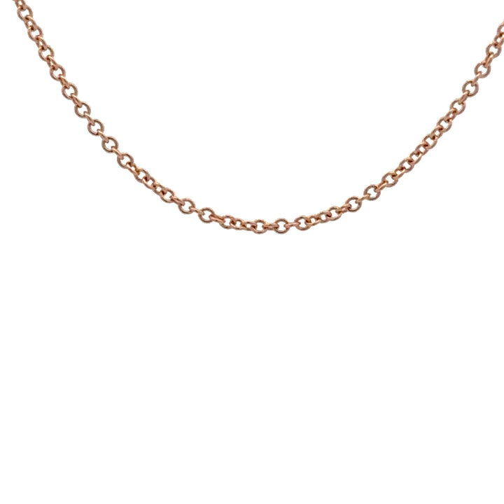 14K Rose Gold Light Cable 030 1.0mm
