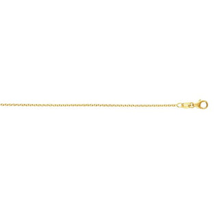 14K Gold 1.3mm Round Cable Chain