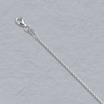 Sterling Silver 1.8mm RD Cable chain 24"