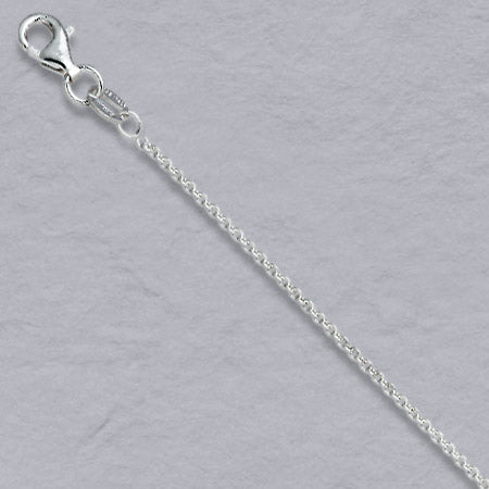 Sterling Silver Round Cable 1.5mm 16"
