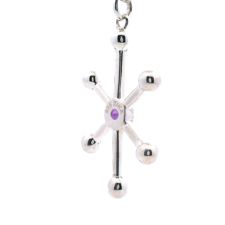 Pendants (Satellite With Amethyst) .925 Sterling Silver