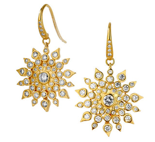 Cosmic Diamond Starburst Earrings