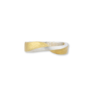 24K Fusion Gold & Sterling Silver Twist Ring