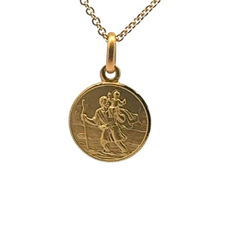 14K Yellow Gold St Christopher