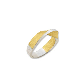 24K Fusion Gold & Sterling Silver Twist Ring