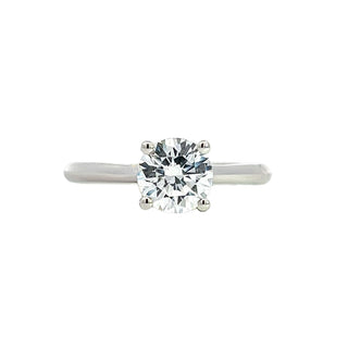 Peekaboo Diamond Engagement Ring Semi-Mount In White Gold
